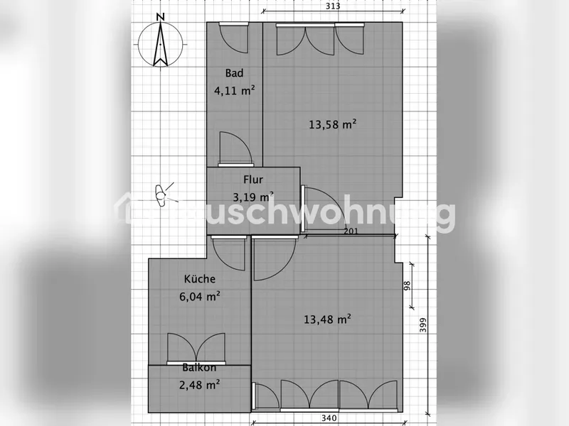 Tauschwohnung: 2-Zimmer-Wohnung Nähe Tempelhofer Feld — photo 1